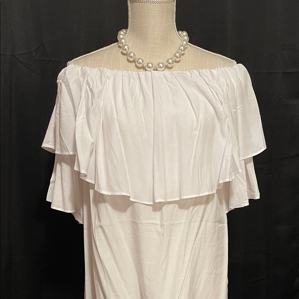 White off the shoulder blouse